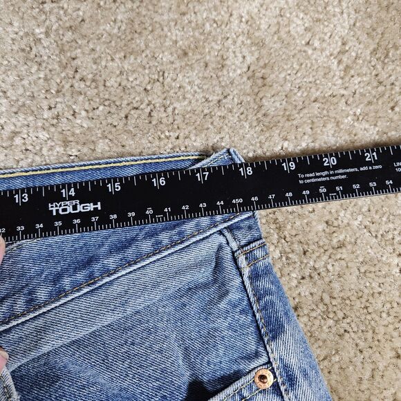 Levi's 505 Mens 36x30 Blue Light Wash Regular Fit Straight Leg Modern Washed Out - Picture 6 of 7